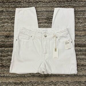 Good American Cropped Boyfriend Jeans Sz 8/29 NWT | Good American White Jeans